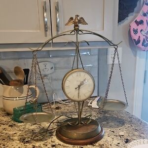 Scales Of Justice Old Clock